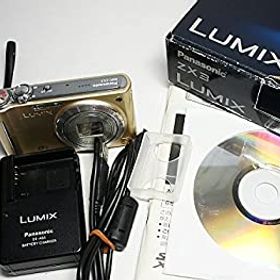 【中古-非常に良い】パナソニック デジタルカメラ ルミックス ゴールド DMC-ZX3-N