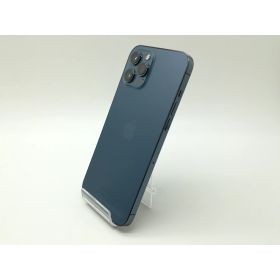 【中古】Apple au 【SIMロック解除済み】 iPhone 12 Pro Max 128GB パシフィックブルー MGCX3J/A【DS秋葉】保証期間1ヶ月【ランクB】