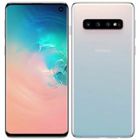 【中古】Aランク【目立った傷や汚れなし】 SIMフリー SCV41 SAMSUNG Galaxy S10 ホワイト 本体のみ 利用制限〇(白ロム) 送料無料
