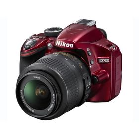 Nikon デジタル一眼レフカメラ D3200 レンズキット AF-S DX NIKKOR 18-55mm f/3.5-5.6G VR レッド D3200LKRD