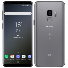 【中古】Bランク【やや傷や汚れあり】 SIMフリー SCV38 SAMSUNG Galaxy S9 KDDI グレー 利用制限〇(白ロム) 送料無料