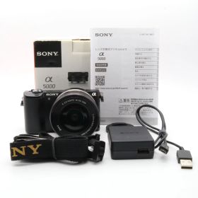 SONY α5000 パワーズームレンズキット ブラック ILCE-5000L-B 〔SONY E マウント〕