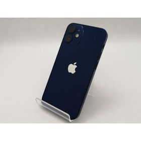 【中古】Apple docomo 【SIMロック解除済み】 iPhone 12 mini 128GB ブルー MGDP3J/A【DS秋葉】保証期間１ヶ月【ランクC】