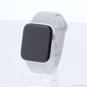 〔中古〕Apple(アップル) Apple Watch Series 4 GPS + Cellular 44mm ステンレススチールケース ホワイトスポーツバンド〔262-ud〕
