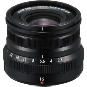 富士フイルム XF16mmF2.8 R WR ブラック フジフイルムXマウント フジノンレンズ 広角レンズ XF16MMF28RWE