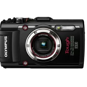 【中古】 OLYMPUS デジタルカメラ STYLUS TG-3 Tough ブラック 1600万画素CMOS F2.0 15m防水 100kgf耐荷重 GPS+電子コンパス&内蔵Wi-Fi TG-3 BLK