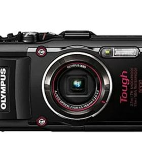 【中古】【39shop】OLYMPUS★デジタルカメラ STYLUS TG-4 Tough ブラック 1600万画素CMOS F2.0 15m 防水 100kgf耐荷重 GPS+電子コンパス&内蔵Wi-Fi TG-4 BLK（非常に良い）