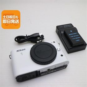 美品 Nikon 1 J1 ボディ ホワイト 即日発送 ミラーレス一眼 ニコン 本体 あすつく 土日祝発送OK