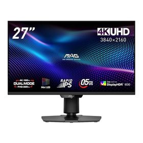 MSI ゲーミングモニター MAG 274UPDF E16M 27インチ/デュアルモード/4K UHD/RAPID IPSパネル(Mini LED)/160Hz