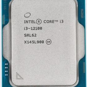 Intel Core i3-12100 4C 8T 3.3GHz to 4.3GHz Socket 1700 Alder Lake-S 10NM 12MB 60W Jan 2022