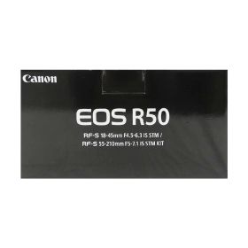 【ダイヤ・プラチナ会員様限定！エントリーでポイント10倍！】【新品】CANON キャノン ミラーレス一眼カメラ EOS R50 ダブルズームキット ブラック