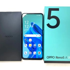 【美品・動作確認済】OPPO Reno5 A A101OP 128GB アイスブルー Y!mobile Android12 箱・説明書付き