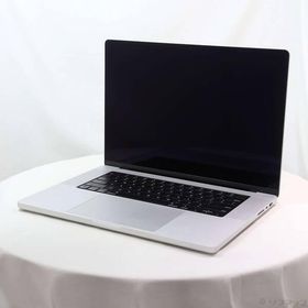 〔中古〕Apple(アップル) MacBook Pro 16.2-inch Late-2021 MK1H3J／A Apple M1 Max 10コアCPU_32コアGPU 64GB SSD1TB シルバー 〔26.4 Tahoe〕〔269-ud〕