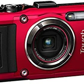 【中古】OLYMPUS デジタルカメラ STYLUS TG-4 Tough レッド 1600万画素CMOS F2.0 15m 防水 100kgf耐荷重 GPS+