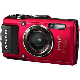 【中古】【非常に良い】OLYMPUS デジタルカメラ Tough TG-5 レッド 1200万画素CMOS F2.0 15m 防水 100kgf耐荷重 GPS+電子コンパス&内蔵Wi-Fi TG-5 RED