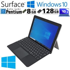 タブレットPC 中古パソコン Microsoft Surface Go Windows10 Pro Pentium 4415Y メモリ 8GB SSD 128GB 10型 無線LAN Wi-Fi WEBカメラ 10インチ B5 本体 3ヶ月保