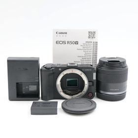 シャッター数3000枚 Canon EOS R50 V RF-S14-30mm PZレンズキット ブラック ミラーレス一眼カメラ