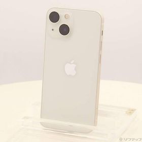 〔中古〕Apple(アップル) iPhone13 mini 128GB スターライト MLJE3J／A SIMフリー〔262-ud〕