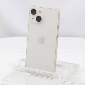 〔中古〕Apple(アップル) iPhone13 mini 128GB スターライト MLJE3J／A SIMフリー〔258-ud〕