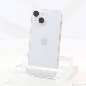 〔中古〕Apple(アップル) iPhone13 mini 128GB スターライト MLJE3J／A SIMフリー〔269-ud〕