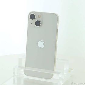 〔中古〕Apple(アップル) iPhone13 mini 128GB スターライト MLJE3J／A SIMフリー〔258-ud〕