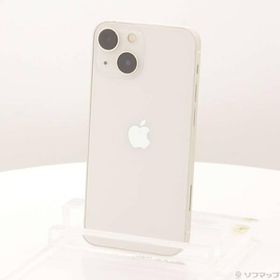 〔中古〕Apple(アップル) iPhone13 mini 128GB スターライト MLJE3J／A SIMフリー〔247-ud〕