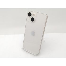 【中古】Apple SoftBank 【SIMフリー】 iPhone 13 mini 128GB スターライト MLJE3J/A【新宿2】保証期間１ヶ月【ランクC】