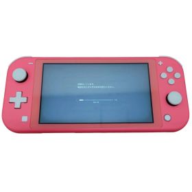 【長】美品 Nintendo Switch Lite 本体 コーラル 初期化済み 動作確認済み HORI製ケース付き【1758KM】H02