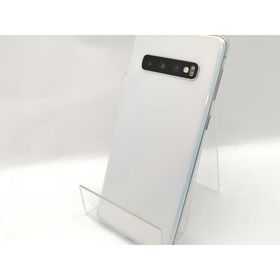 【中古】SAMSUNG docomo 【SIMロック解除済み】 Galaxy S10 SC-03L Prism White【神保町】保証期間１ヶ月【ランクB】