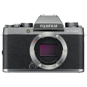 FUJIFILM X-T100ダークシルバー X-T100-DS 良品 動作確認済み 1ヶ月保証付 小型軽量 ミラーレス