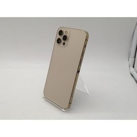 【中古】Apple SoftBank 【SIMロック解除済み】 iPhone 12 Pro 128GB ゴールド MGM73J/A【札幌南2条】保証期間１週間【ランクC】