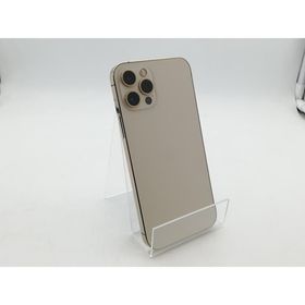 【中古】Apple au 【SIMロック解除済み】 iPhone 12 Pro 128GB ゴールド MGM73J/A【柏】保証期間１ヶ月【ランクB】