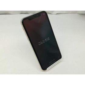 【中古】Apple au 【SIMロック解除済み】 iPhone 11 64GB ホワイト MWLU2J/A【札幌】保証期間１週間【ランクC】