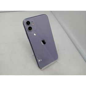 【中古】Apple au 【SIMロック解除済み】 iPhone 11 64GB パープル MWLX2J/A【札幌】保証期間１ヶ月【ランクB】