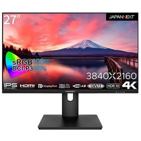 JAPANNEXT 液晶ディスプレイ ブラック 27型 JN-IPS273UHDR-C65W 1台