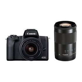 CANON キヤノン デジタル一眼 カメラ EOS Kiss M2 ダブルズームキット [ブラック]【ラッピング対応可】 R-LOGI