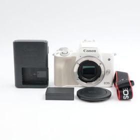 シャッター数9000枚 Canon EOS Kiss M2 ボディ ホワイト ミラーレス一眼カメラ キヤノン