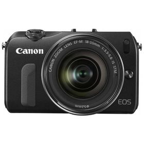 Canon ミラーレス一眼カメラ EOS M レンズキット EF-M18-55mm F3.5-5.6 IS STM付属 ブラック EOSMBK-18-