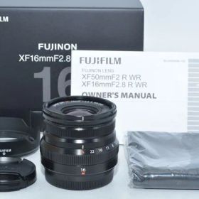 【特上品】 富士フイルム FUJIFILM XF 16mm F2.8 XF16MMF2.8 R WR B ＃9354