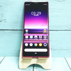 au Xperia5 SOV41 レッド 本体 白ロム SIMロック解除済み SIMフリー 341150