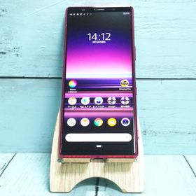 au Xperia5 SOV41 レッド 本体 白ロム SIMロック解除済み SIMフリー 539630