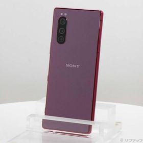 〔中古〕SONY(ソニー) Xperia 5 64GB レッド SOV41 auロック解除SIMフリー〔371-ud〕
