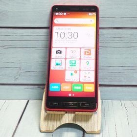 Y!mobile 京セラ かんたんスマホ2+ A201KC ローズ レッド 本体 白ロム SIMロック解除済み SIMフリー B228594