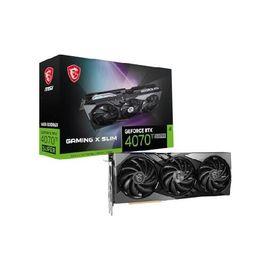 MSI GeForce RTX 4070 Ti SUPER 16G GAMING X SLIM グラフィックカード - NVIDIA GeForce RTX 4070 Ti SUPER GPU 16GB GDDR6X 256ビットメモリ 21Gbps PCI Expre