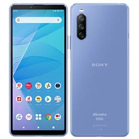 【中古】Cランク【傷や汚れあり】 SIMフリー SO-52B SONY Xperia 10 III ブルー 利用制限〇(白ロム) 送料無料