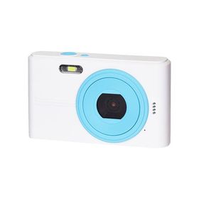 KEIYO コンパクトデジカメ ツートンカラーがかわいい 初めてのデジカメから日常のおてごろ使いに ホワイト×アクア NT-DC001-WA