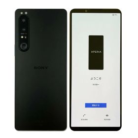 【中古】 SONY Xperia 1 IV SOG06 Black ブラック au SIMロック解除済 白ロム 本体