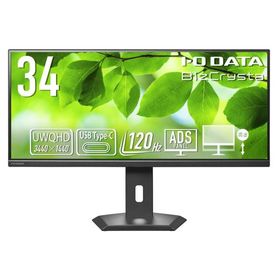 アイ・オー・データ機器 ワイド液晶ディスプレイ 34型 LCD-CWQ341SDB-F