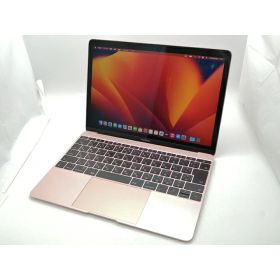 【中古】Apple MacBook 12インチ CTO (Mid 2017) ローズゴールド Core m3 (1.2G)/8G/256G(SSD)/intel HD 615【大須2】保証期間1ヶ月【ランクB】