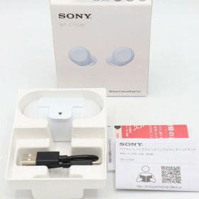 【お買い物マラソン限定クーポン】【未使用】【訳あり】SONY WF-C710N-WZ ホワイト 完全ワイヤレスイヤホン ソニー 本体